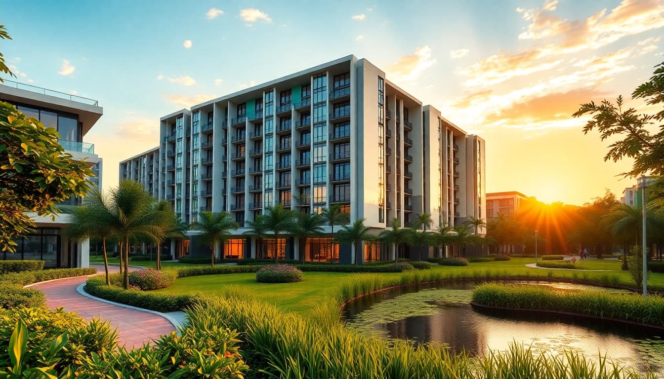Showcasing the vibrant community and luxury of Tampines St 95 EC with modern architecture.