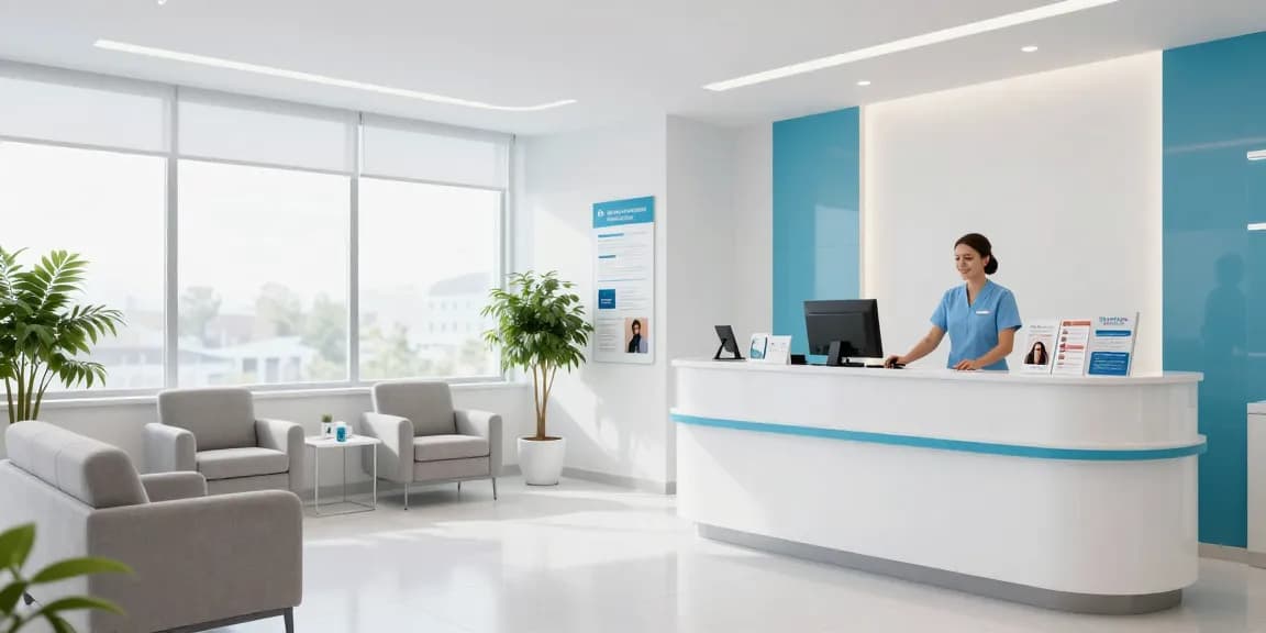 Hair transplant Turkey consultation at a clean medical clinic, focusing on patient care.