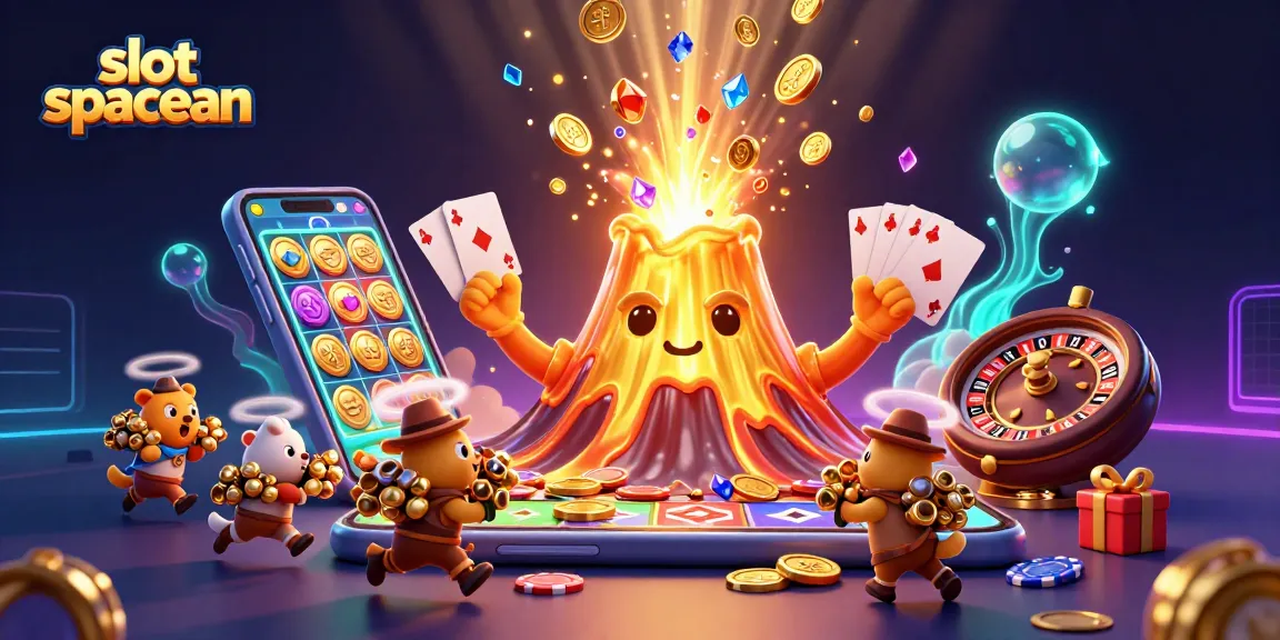 Spin to win with slot spaceman in a rich, vibrant 3D casino scene packed with treasures and gaming excitement.