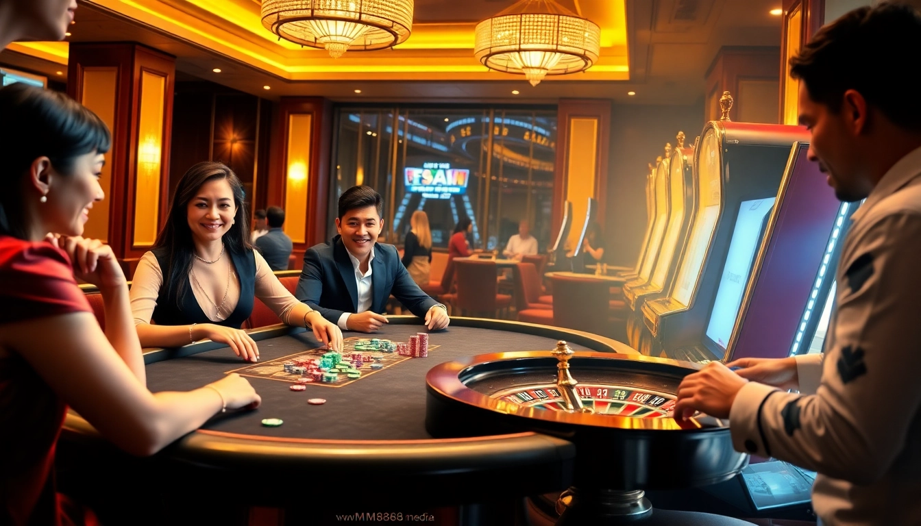 Experience thrilling moments at https://mm888.media/ with vibrant casino scenes and engaged players.