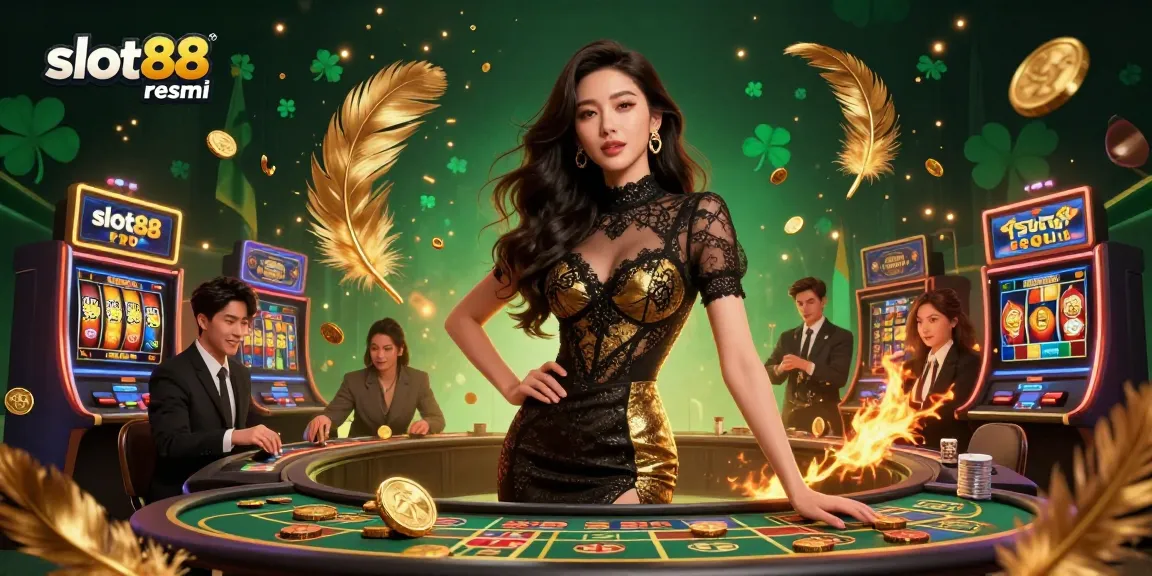 Putar di slot88 resmi dengan chip kasino bernilai tinggi dalam suasana kasino yang dinamis dan hidup.