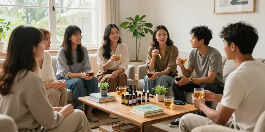 Buy weed in Wolverhampton as friends share CBD wellness experiences with high-quality oils and vapes.