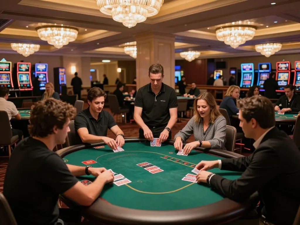 dn88s players experiencing live poker action in an upscale casino atmosphere with engaging gameplay