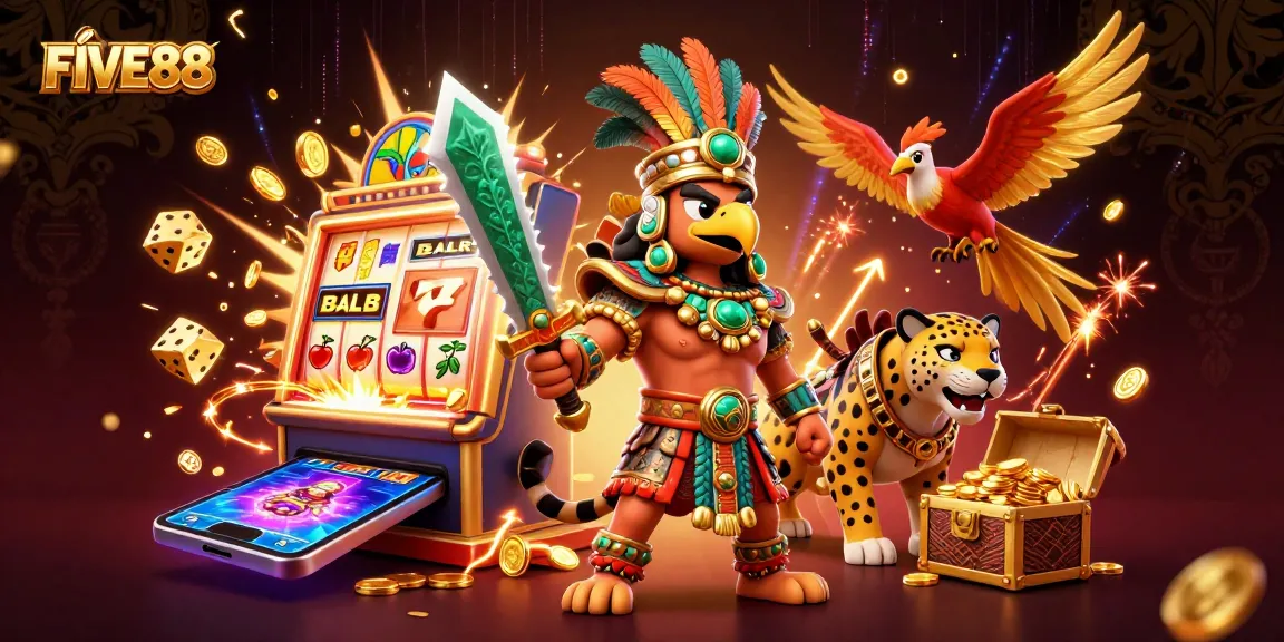 Spin the reels at FIVE88 with exciting jackpots, vibrant symbols, and immersive graphics.