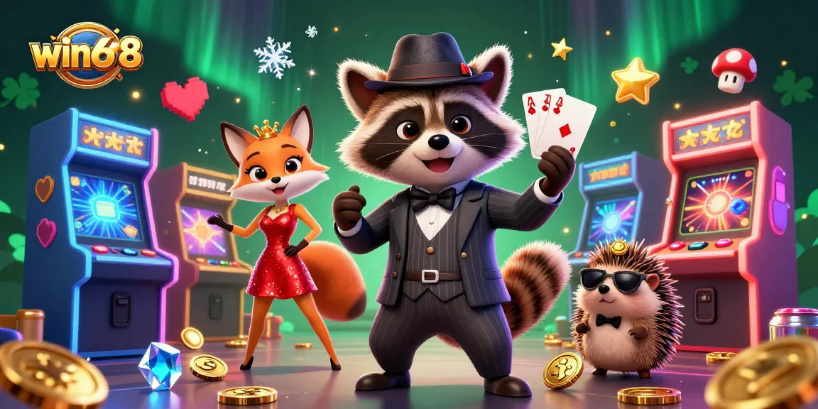 Play exciting casino games at win678, featuring charming characters and vibrant gameplay visuals.