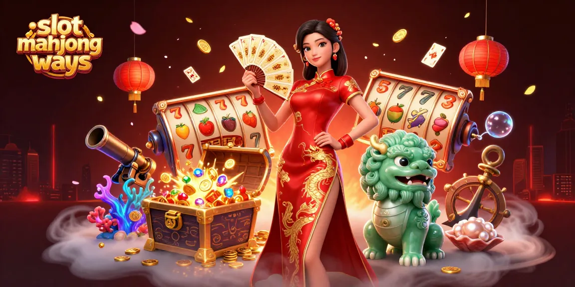 Spin the slot mahjong ways with vibrant characters and golden treasures illuminating the theme.