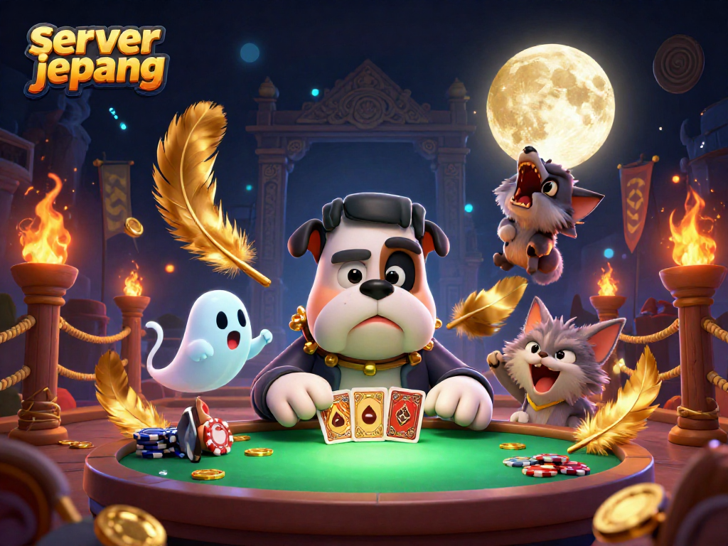 Engage with thrilling server jepang casino action as a bulldog dealer captivates players.