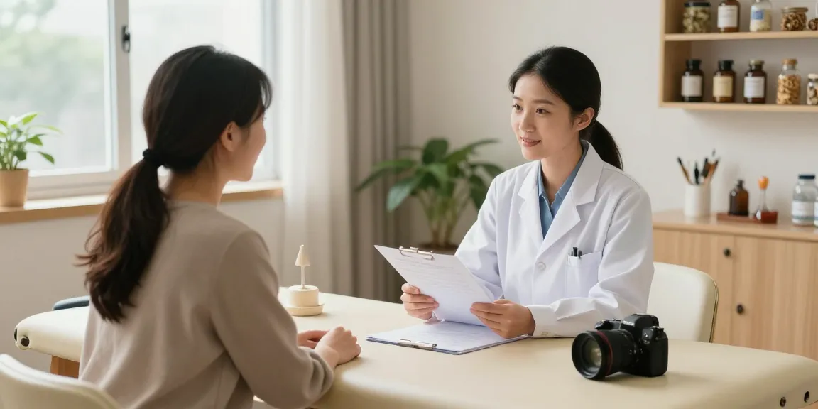 Dedicated consultation at 수원교통사고한의원 with a professional healer discussing effective recovery.