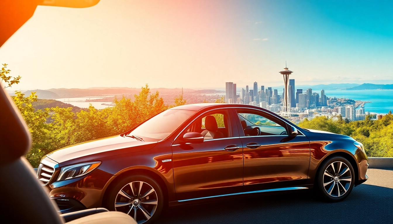 Experience a premium car service from Vancouver to Seattle with scenic views and luxurious comfort.