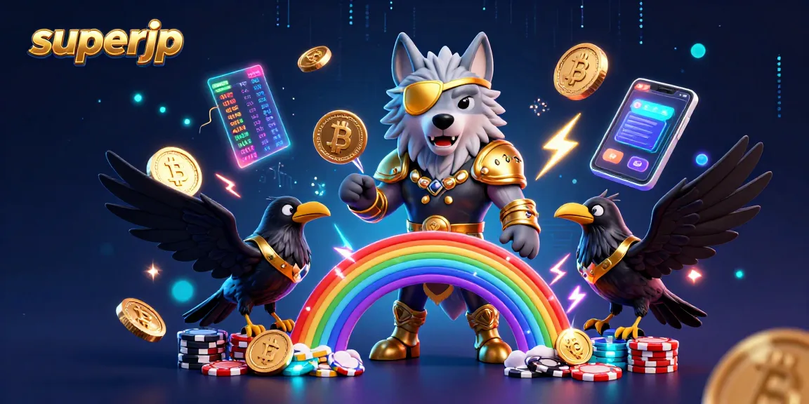Experience excitement with superjp as Odin and ravens navigate a virtual casino world.