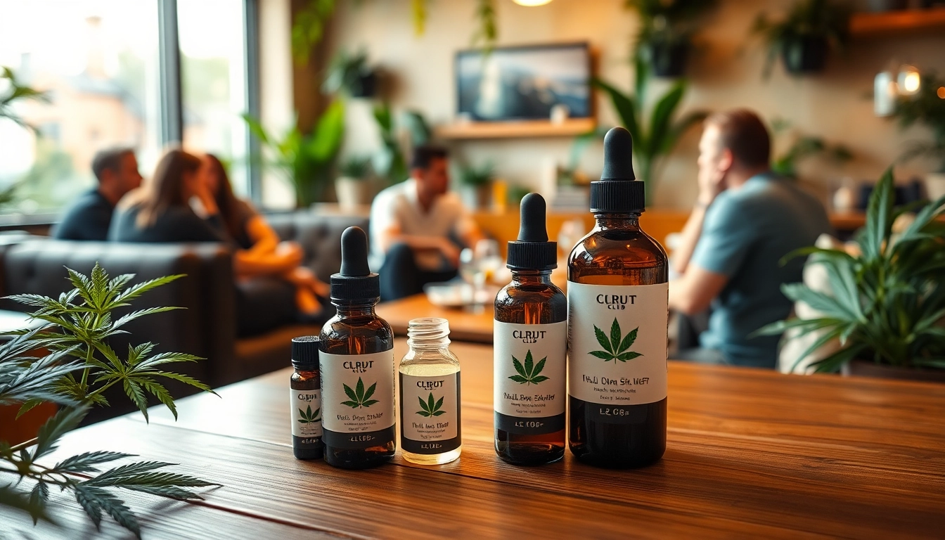 Die entspannte Atmosphäre im cannabis club hamburg mit CBD-Produkten und freundlichen Besuchern.