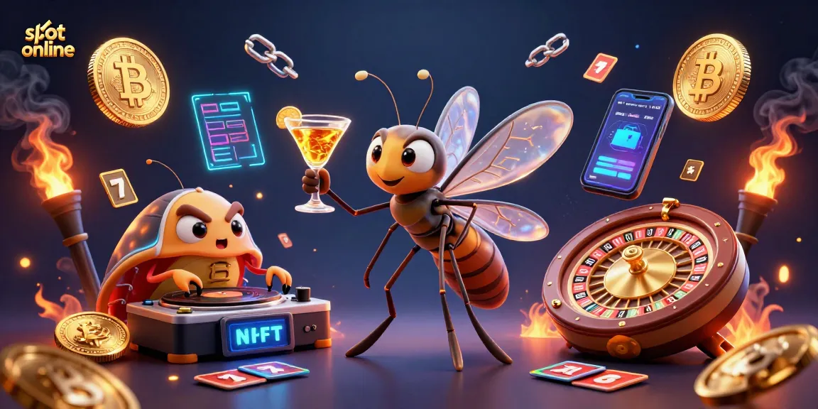 Raih kemenangan terbaik di slot online dengan simbol slot, karakter kasino, dan elemen digital yang meriah.