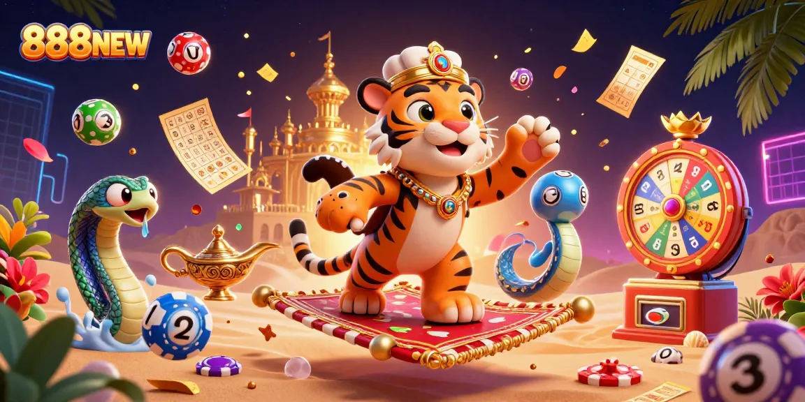 Experience the vibrant casino world at 888NEW with thrilling games and colorful elements.