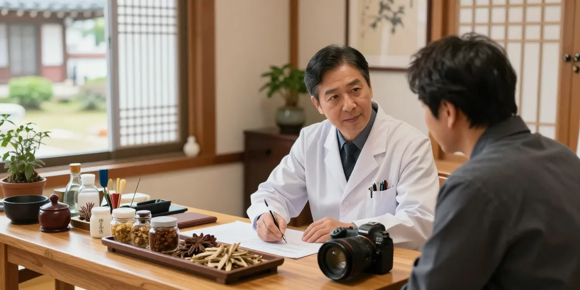 Compassionate care at 영통한의원 showcasing a traditional Korean medicine consultation