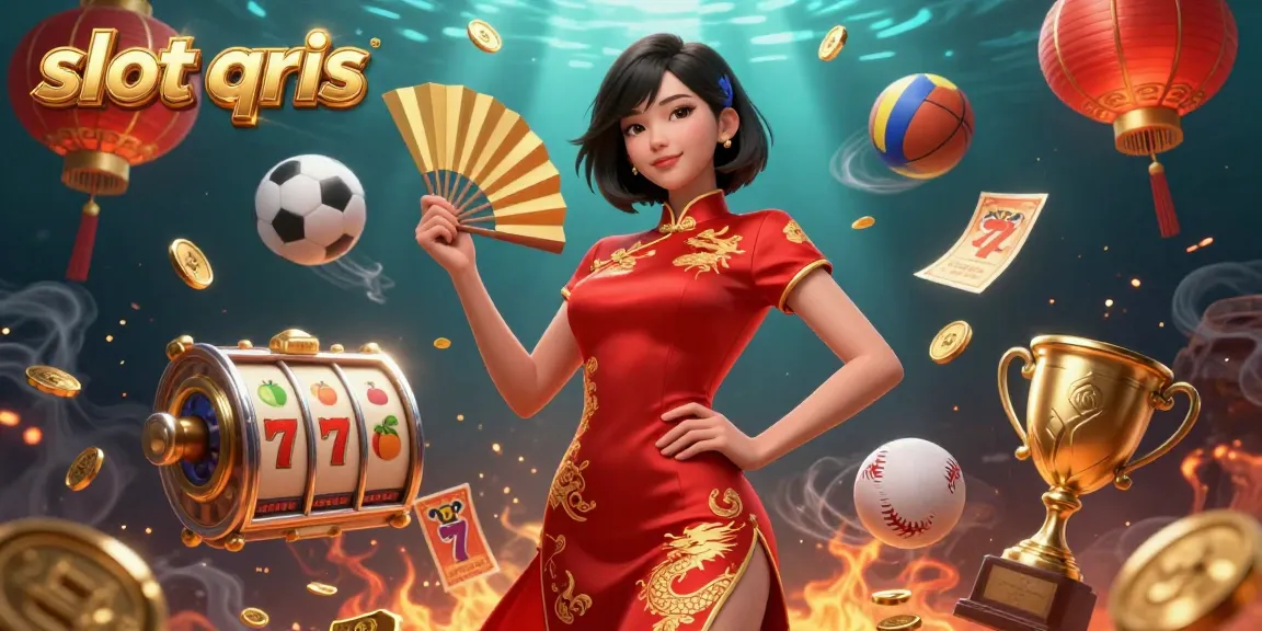 Engage in thrilling gameplay with slot qris, featuring vibrant characters, gold coins, and dynamic game elements.