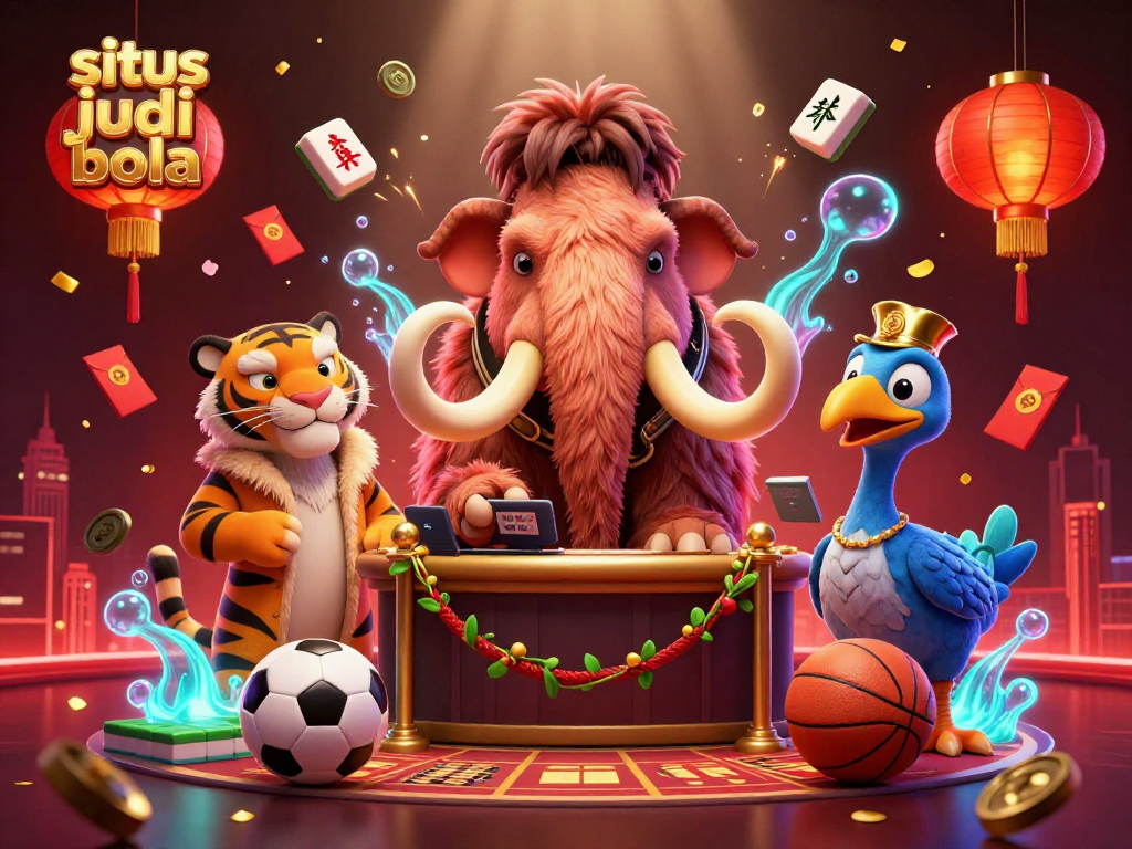 Experience situs judi bola with vibrant sports elements in a dynamic casino scene.