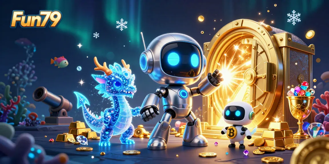 Experience thrilling Fun79 fishing adventures with dynamic 3D characters and vibrant treasures.