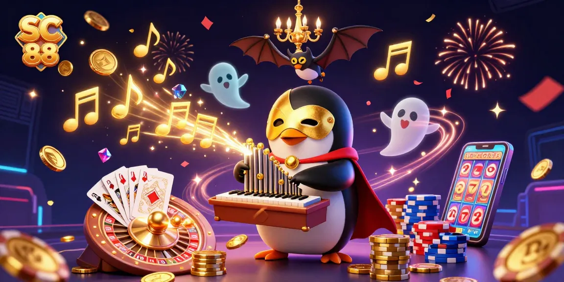 Experience SC 88's thrilling gaming with dynamic casino elements and vibrant characters.