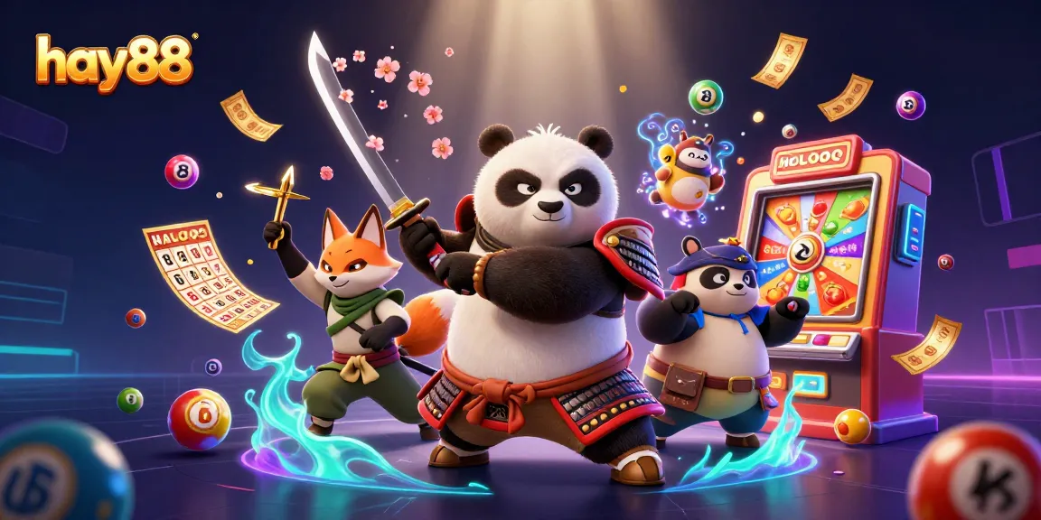 Engage with hay88's vibrant casino world featuring dynamic characters and game elements.