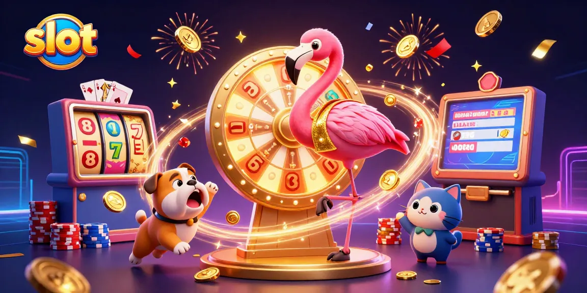 Spin and win with slot machines in a vibrant casino scene featuring exciting characters and dynamic elements.