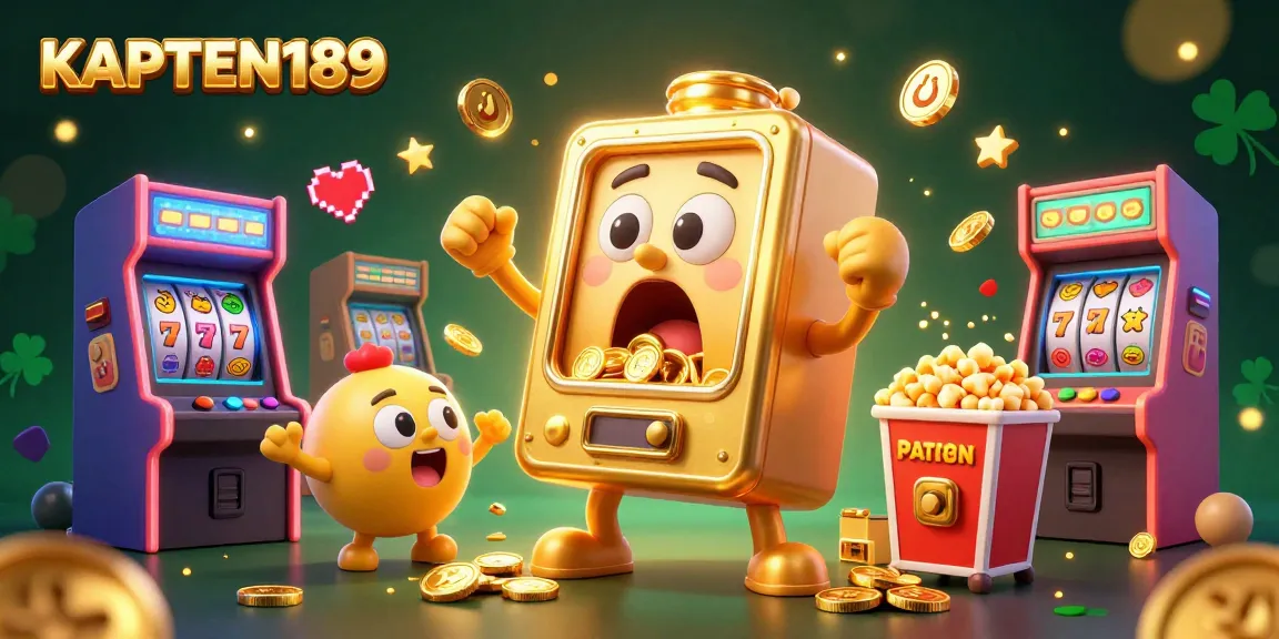 KAPTEN189 mesin slot yang meriah dengan jackpot sebagai simbol keberuntungan di kasino online.