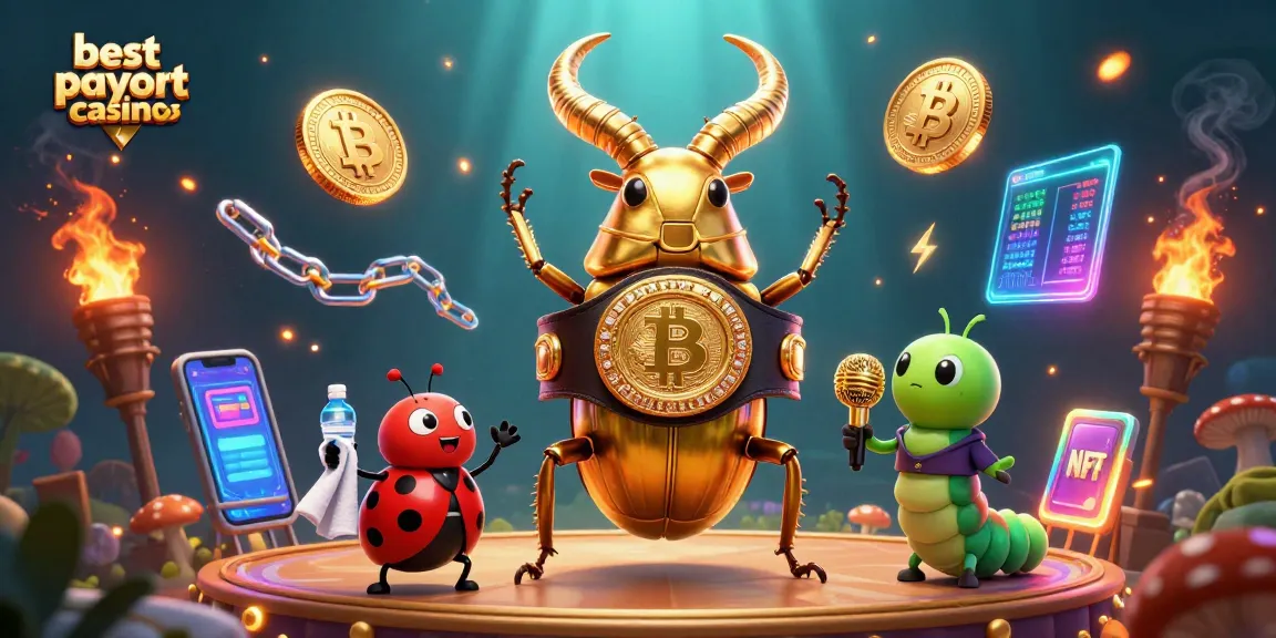 Experience thrilling gameplay at best payout casinos with vibrant 3D characters and crypto elements.
