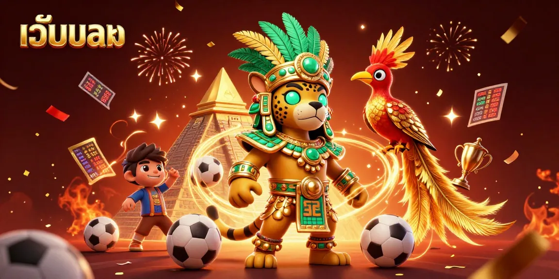 Engage in เว็บบอล sports betting with the Mayan jaguar priest and golden quetzal.