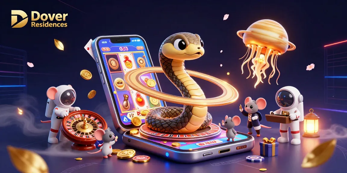 Dover Residences inviting players to experience vibrant cosmic gaming with thrilling slot games and roulette action