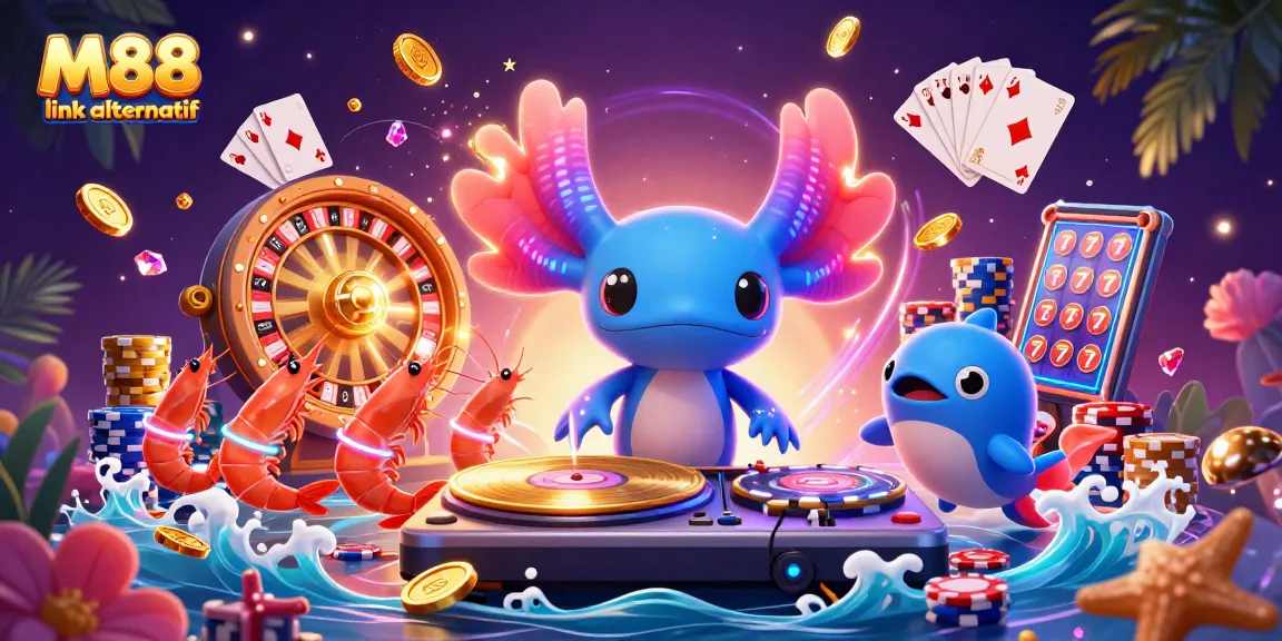 Experience exciting games at M88 link alternatif with vibrant characters and dynamic casino elements.