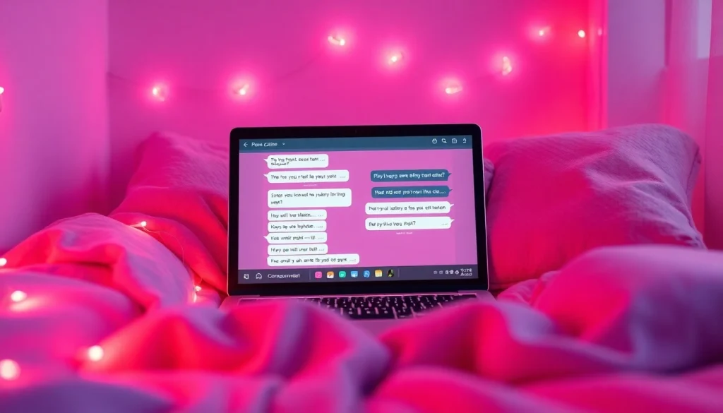 Engaging sex ai chat interface on a cozy digital space