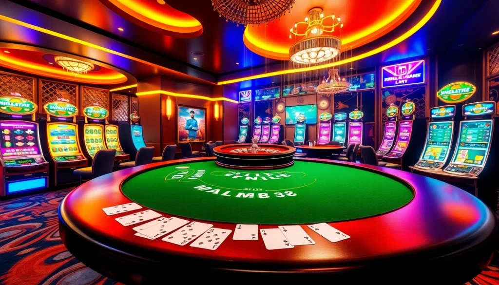 Khela88 Bangladesh virtual casino showcasing poker tables and roulette wheels, capturing excitement and luxury.