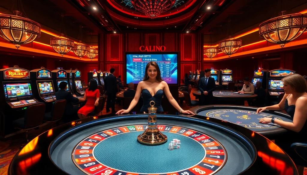 Engage in high-stakes excitement at https://au88.select/ with luxury casino visuals featuring attractive dealers.