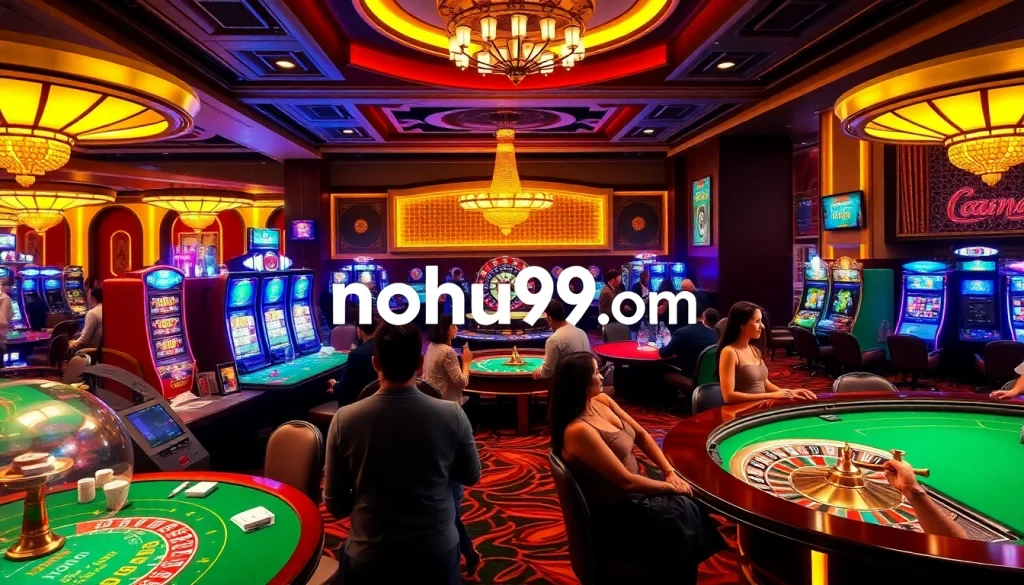 Play casino games at nohu90 com featuring vibrant tables and exciting experiences.