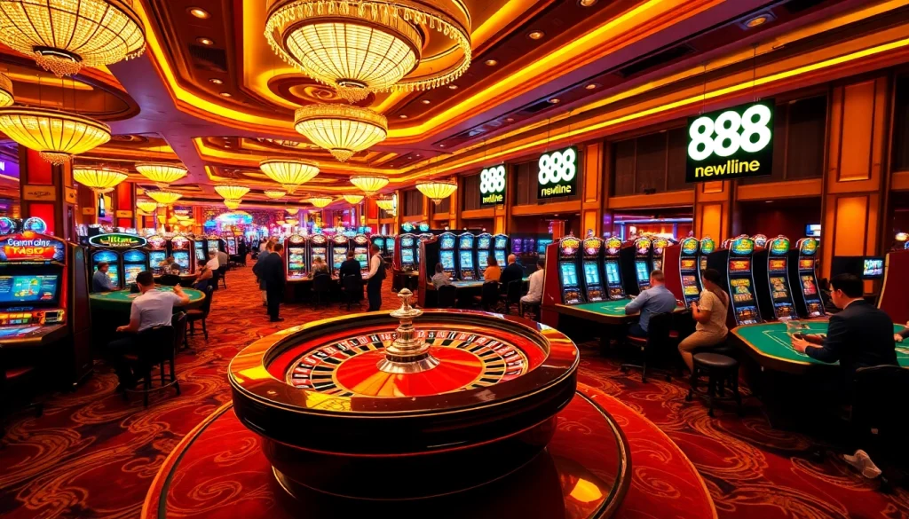 Experience the thrill of winning with 888new at an exciting casino gaming scene.