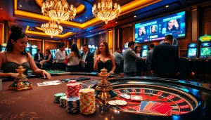 Experience thrilling gambling action at Topvin with vibrant poker games and roulette excitement.